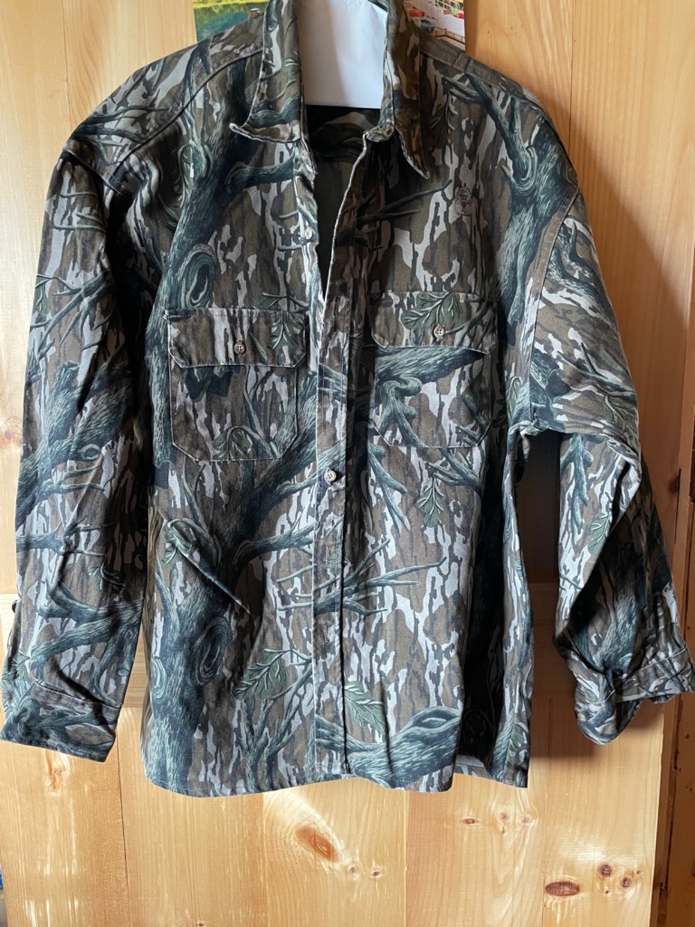 Cabela's Men's Camouflage Shirt Jacket - Green, Brown, Gray